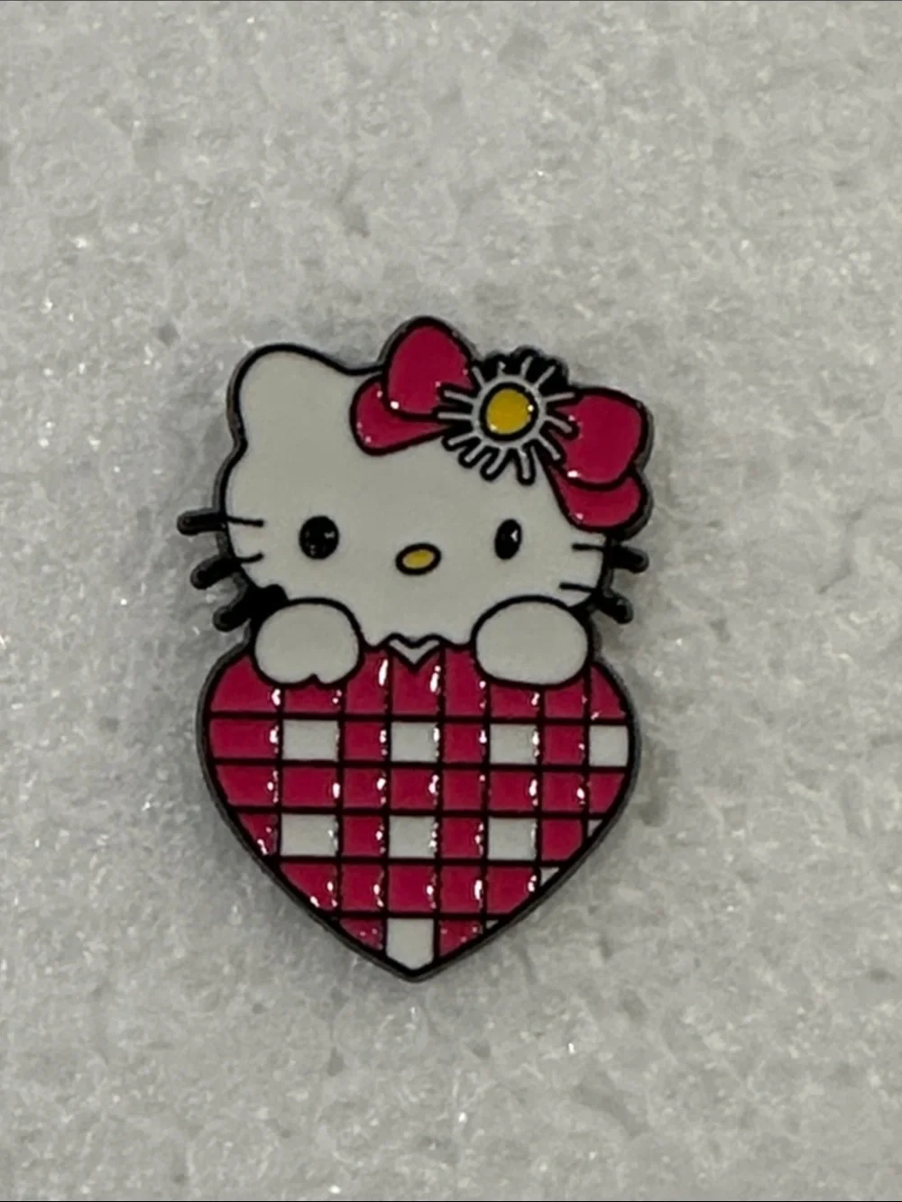 Hello Kitty Pink Bow & Heart Enamel Pin
